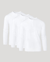 All White Classic Henley 3-Pack