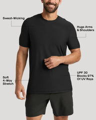 All Black Active Crew Neck 3-Pack