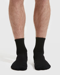Black Half Crew Socks 3-Pack