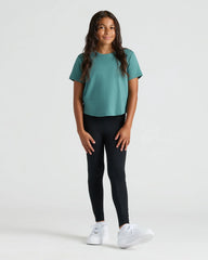 Girls All Black Foldover Legging 3-Pack