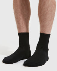 Black Half Crew Socks 3-Pack